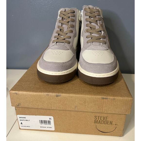 NIB Steve Madden Kids Krane Sneaker Boy's Shoes Multi Size 4 - Picture 6 of 10